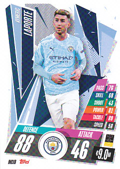 Aymeric Laporte Manchester City 2020/21 Topps Match Attax CL #MCI08